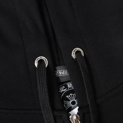 Chrome Hearts Deadly Doll Pink Cross Scroll Zip Up Hoodie 9821