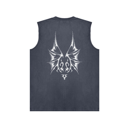 PURPLE-Purple Sleeveless T-Shirt  BPUR116#