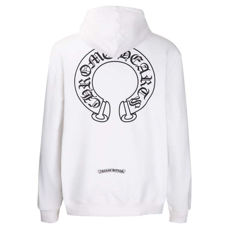 Chrome Hearts Horseshoe Floral Sleeve Zip Up Hoodie 5001