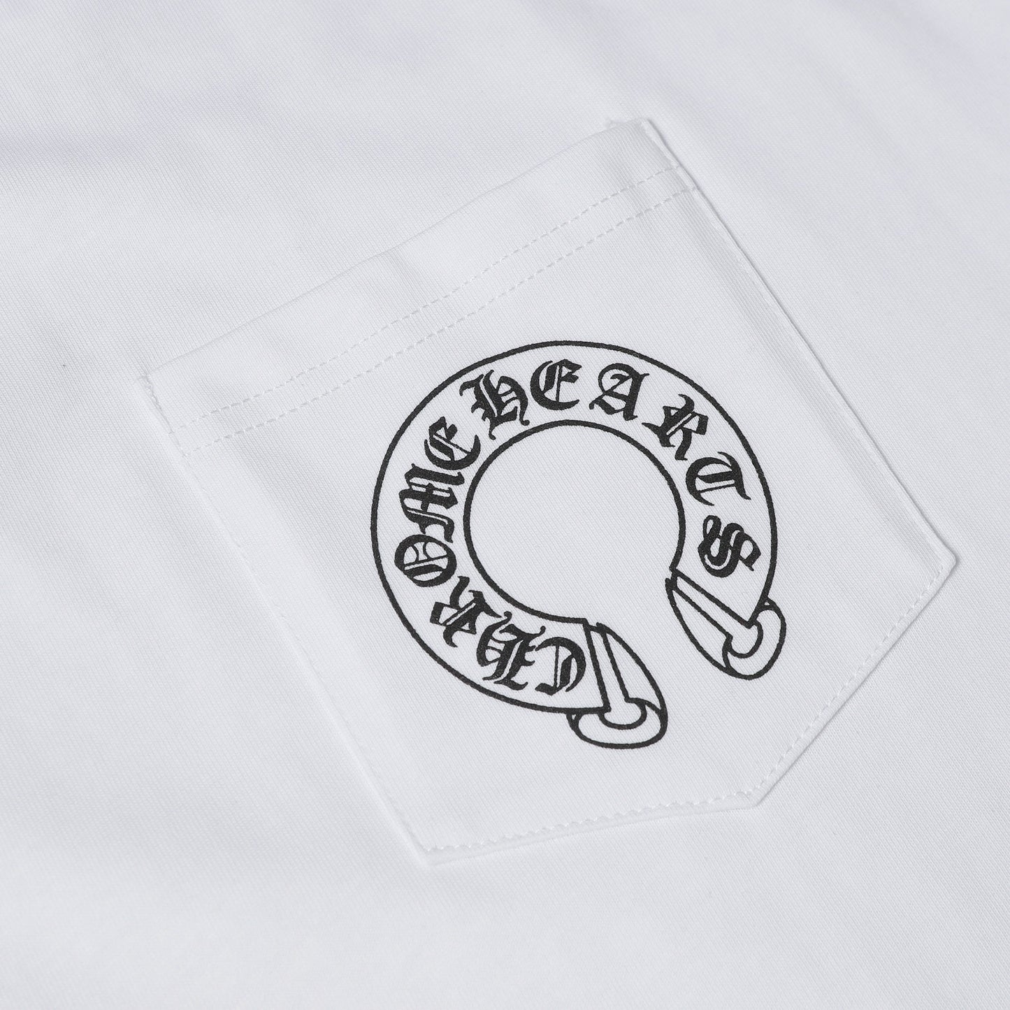 Chrome Hearts Cross & Horseshoe Print Round Neck T-Shirt 2270