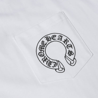 Chrome Hearts Cross & Horseshoe Print Round Neck T-Shirt 2270