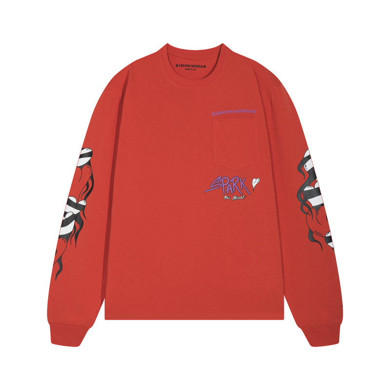 CH-Chrome Hearts Men's Long-Sleeve T-shirt Sweatshirt K8013