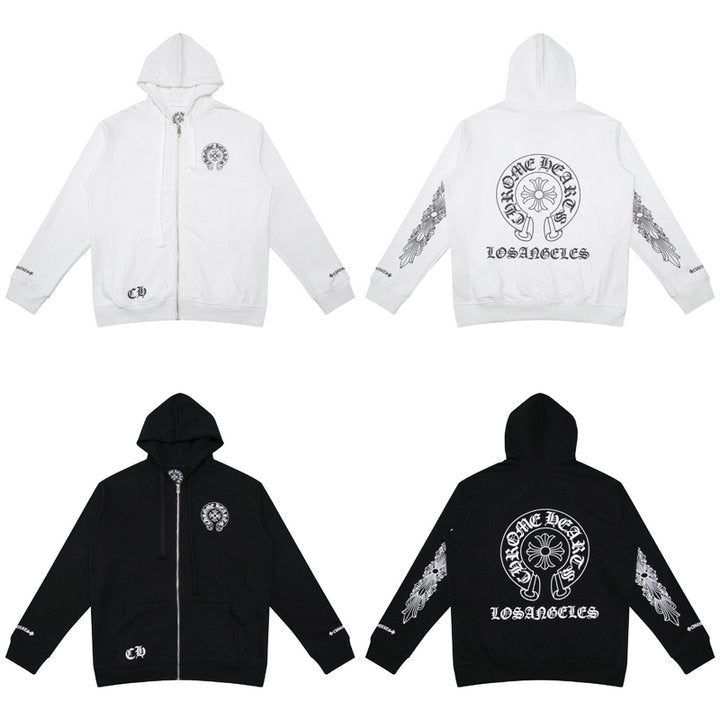 CH-Chrome Hearts Zip Up Hoodie K5009