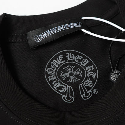 Chrome Hearts Triple Cross Logo Short Sleeve T-shirt 2237