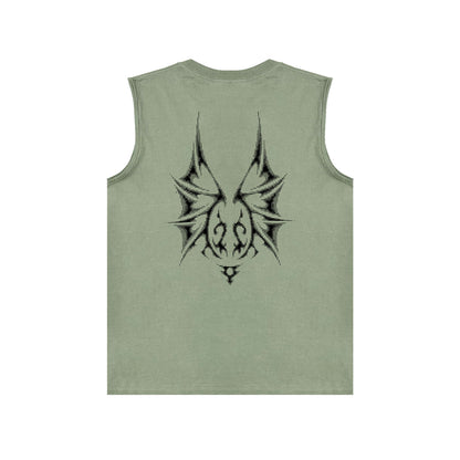 PURPLE-Purple Sleeveless T-Shirt  BPUR116#