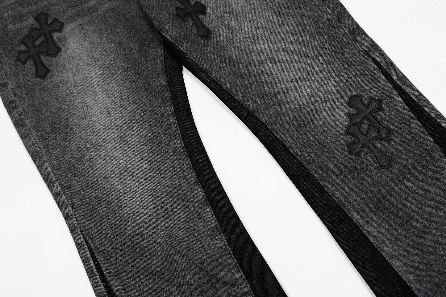 Chrome Hearts Gallery Dept Cross Patch Flare Denim Jeans