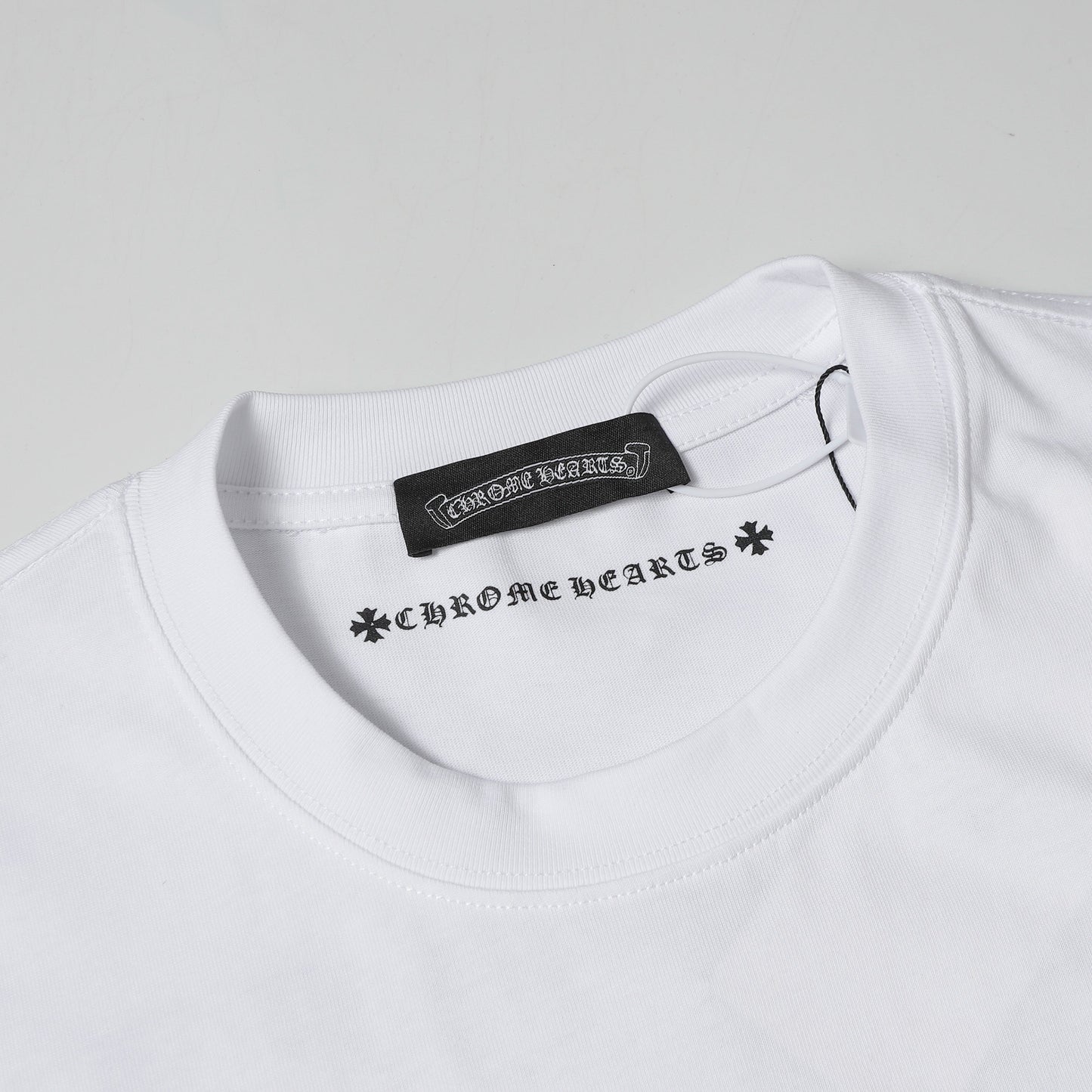 Chrome Hearts Cross & Horseshoe Print Round Neck T-Shirt 2270