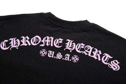 Chrome Hearts USA Script Logo Short Sleeve T-Shirt Tee 6050