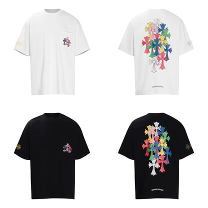 Chrome Hearts Multi Color Cross Cemetery T-shirt 6016