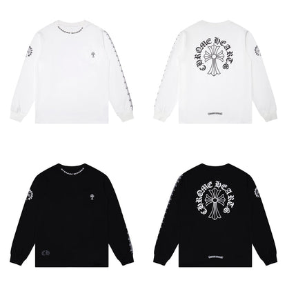 CH-Chrome Hearts Men's Long-Sleeve T-shirt Sweatshirt K9010