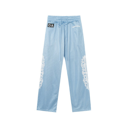 Chrome Hearts Mattyboy graffiti red mesh track pants 9997