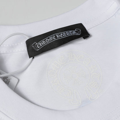 Chrome Hearts Triple Cross Logo Short Sleeve T-shirt 2237
