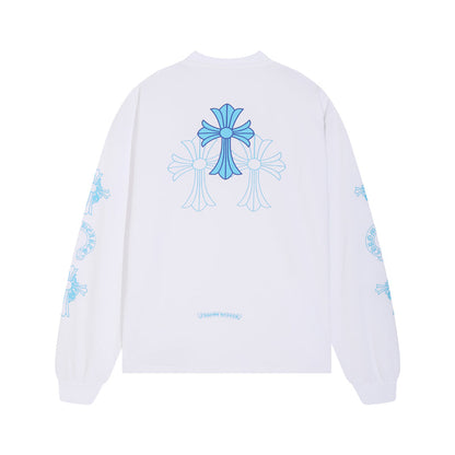 Chrome Hearts Triple Cross Logo L/S T-shirt 8018