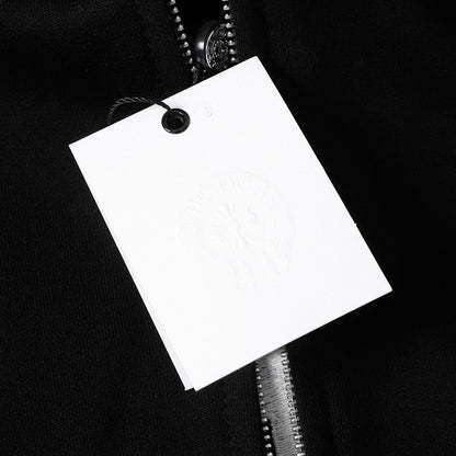 Chrome Hearts Triple Cross Script Sleeve Zip Up Hoodie 7019