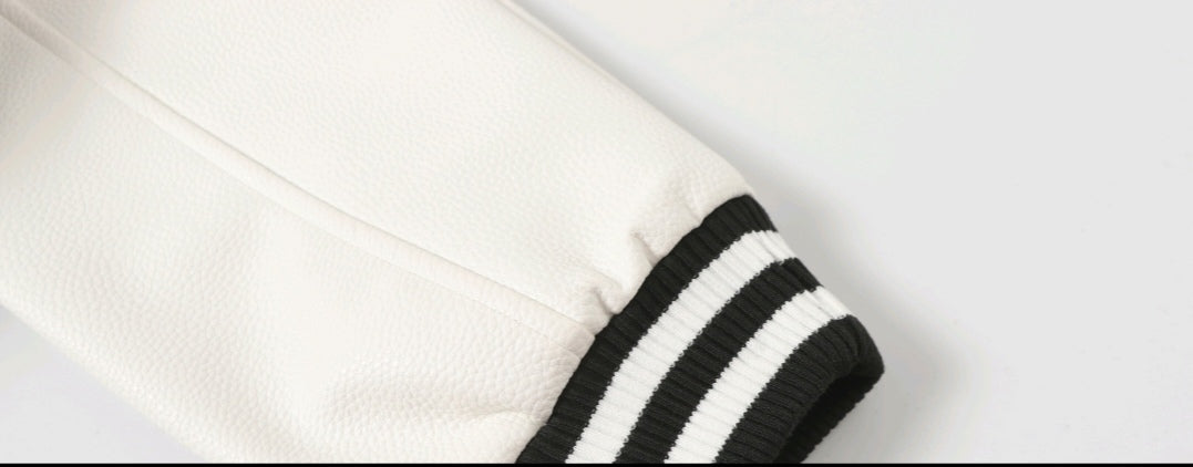 Chrome Hearts Black White Street Style Baseball Coat