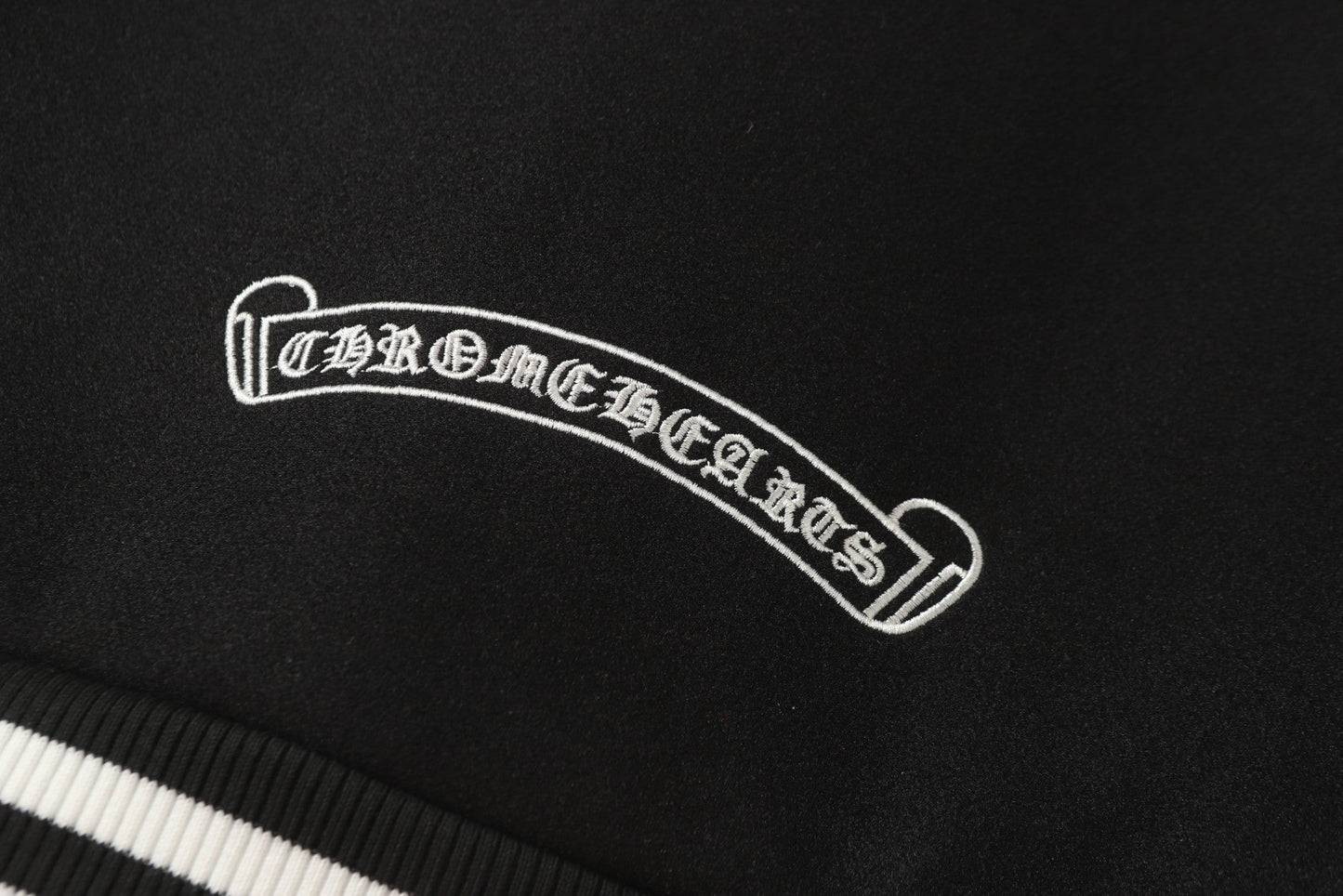 Chrome Hearts Black White Street Style Baseball Coat