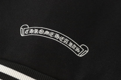 Chrome Hearts Black White Street Style Baseball Coat