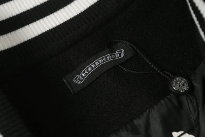 Chrome Hearts Black White Street Style Baseball Coat