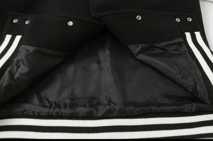 Chrome Hearts Black White Street Style Baseball Coat