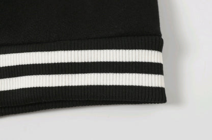 Chrome Hearts Black White Street Style Baseball Coat