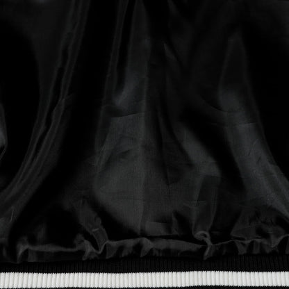 Chrome Hearts Varsity Jacket - Black White Gothic Baseball Coat