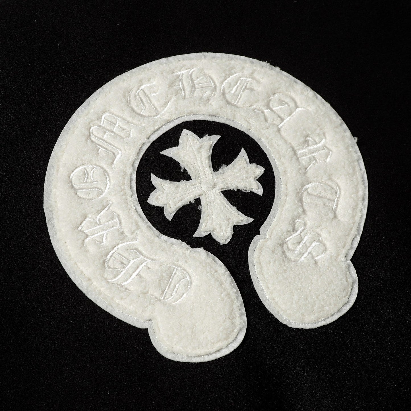 Chrome Hearts Varsity Jacket - Black White Gothic Baseball Coat