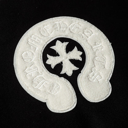 Chrome Hearts Varsity Jacket - Black White Gothic Baseball Coat