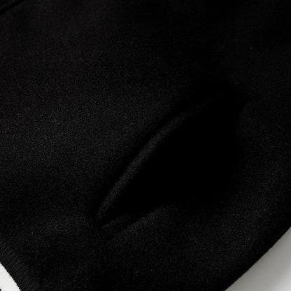 Chrome Hearts Varsity Jacket - Black White Gothic Baseball Coat