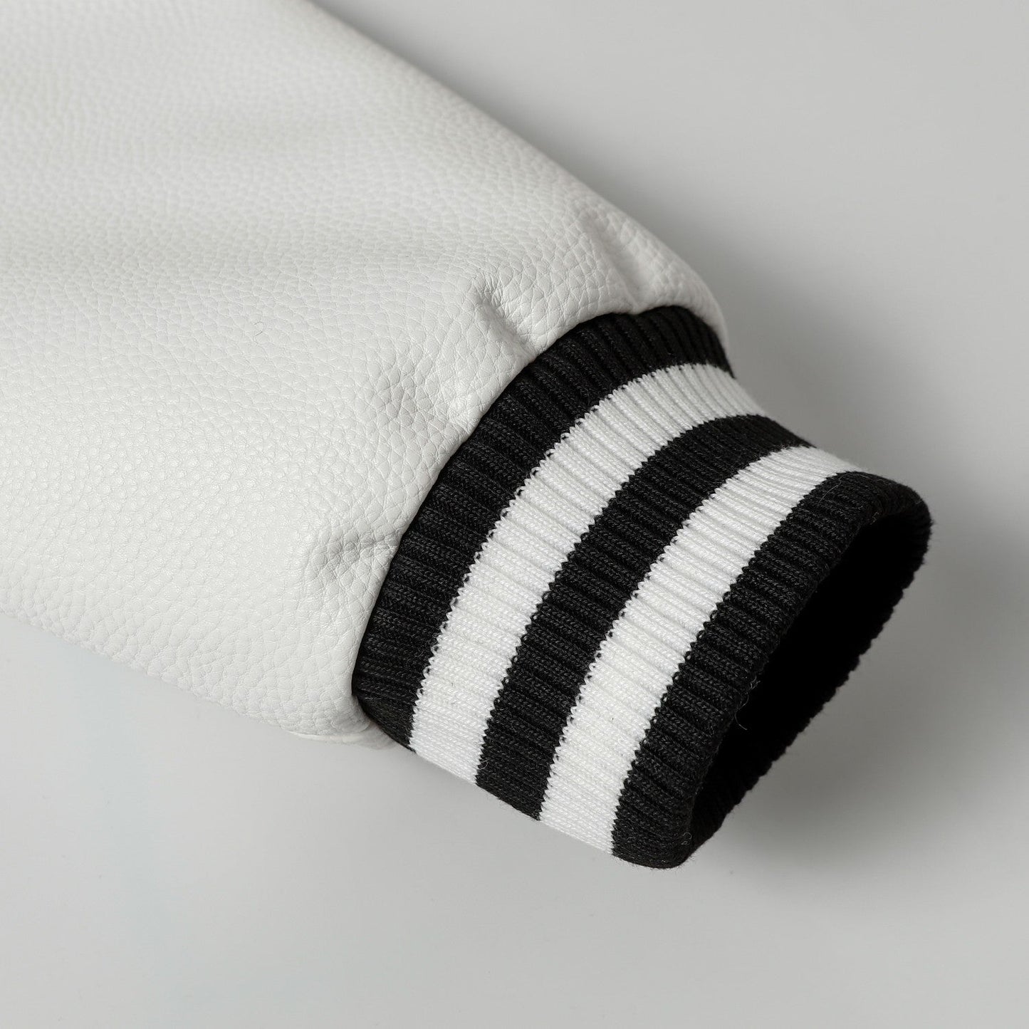 Chrome Hearts Layered Cross Varsity Jacket - Black White Street Style Outerwear