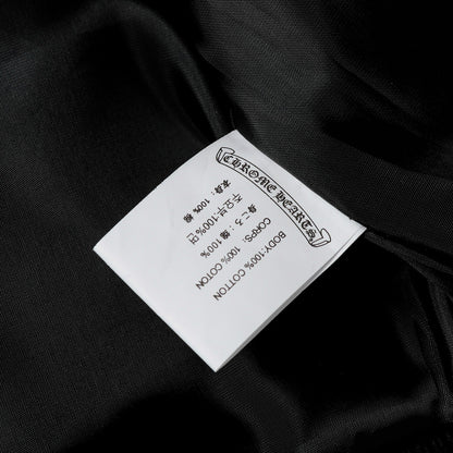 Chrome Hearts Layered Cross Varsity Jacket - Black White Street Style Outerwear