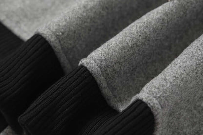 Chrome Hearts Multi Cross Varsity Jacket - Grey Black Street Jacket