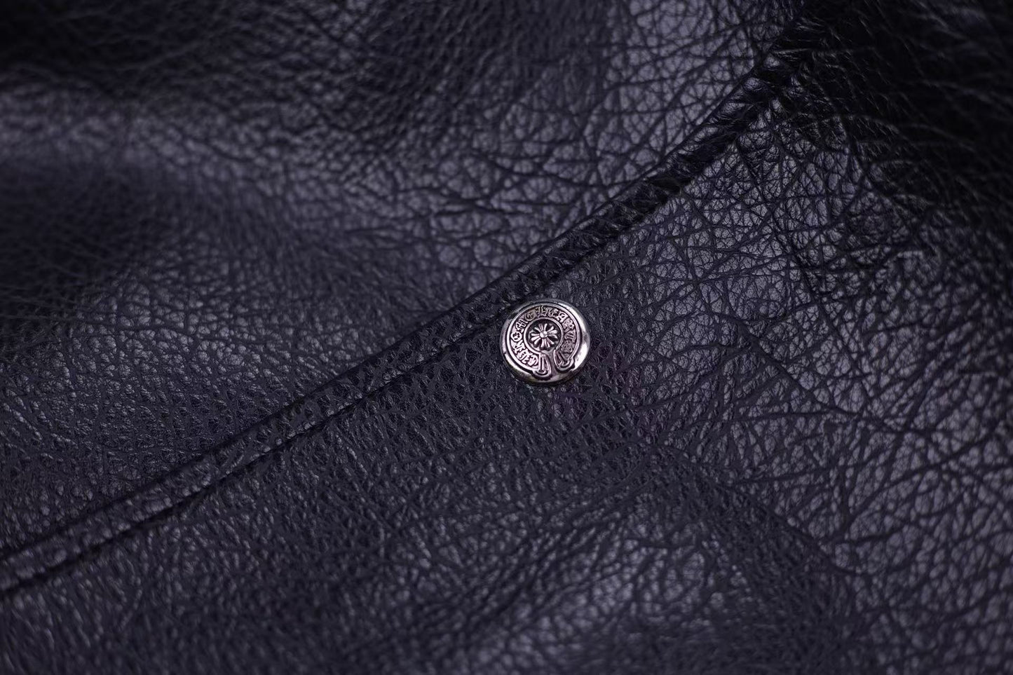 Chrome Hearts Embroidered Sleeve Varsity Jacket - Black Streetwear Coat