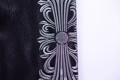 Chrome Hearts Embroidered Sleeve Varsity Jacket - Black Streetwear Coat