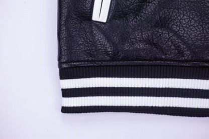 Chrome Hearts Embroidered Sleeve Varsity Jacket - Black Streetwear Coat