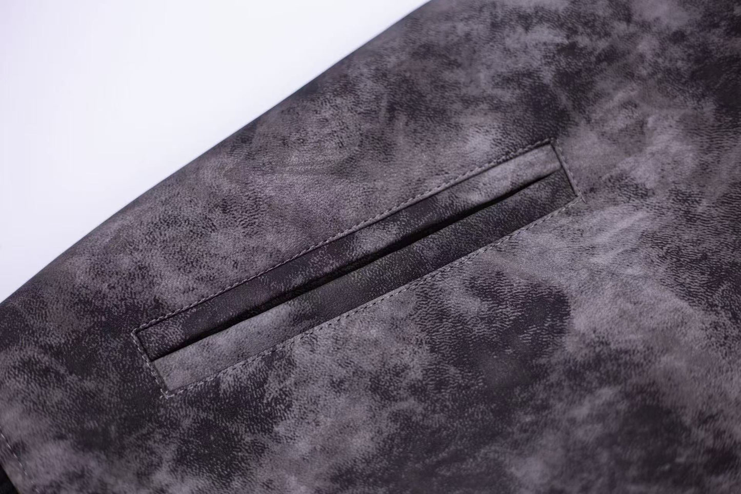 Chrome Hearts Fleur-de-lis Patch Varsity Jacket - Grey Tie-dye Outerwear