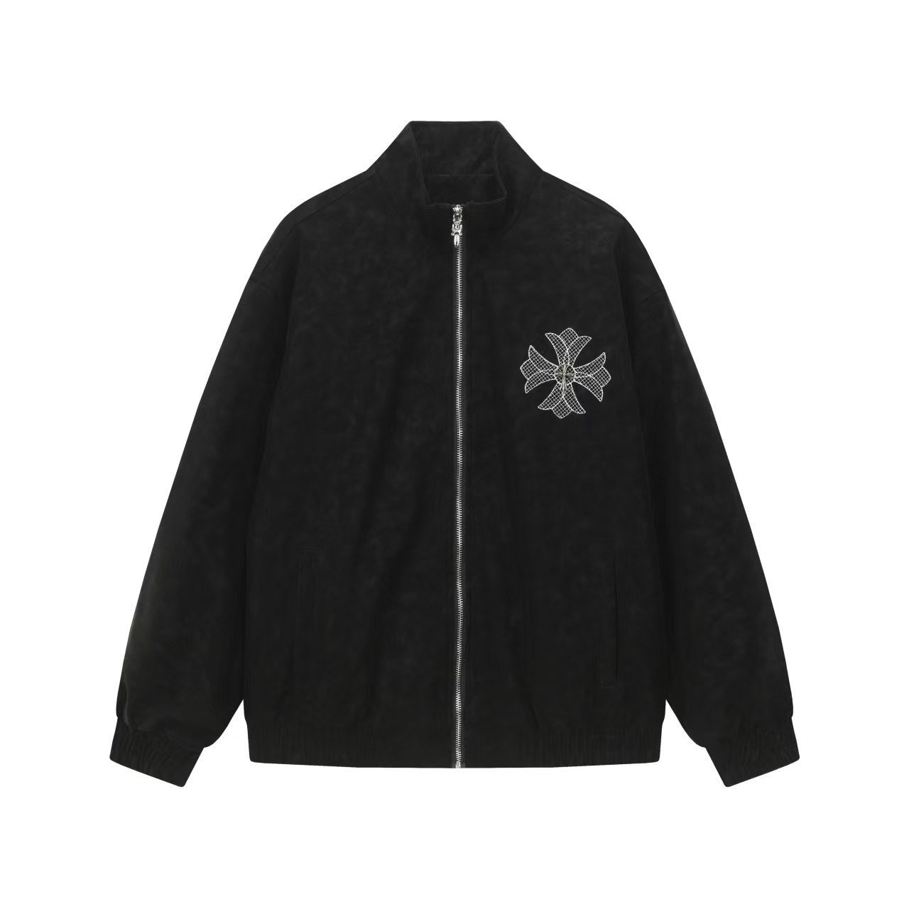 Chrome Hearts Horseshoe Cross Jacket - Black Street Embroidered Coat