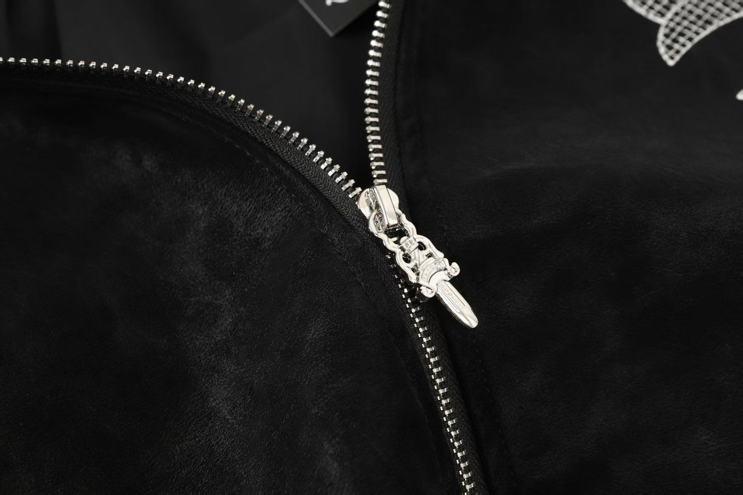 Chrome Hearts Horseshoe Cross Jacket - Black Street Embroidered Coat