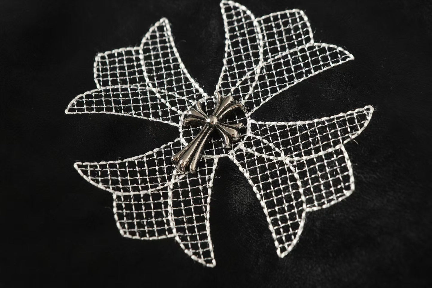 Chrome Hearts Horseshoe Cross Jacket - Black Street Embroidered Coat