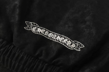 Chrome Hearts Horseshoe Cross Jacket - Black Street Embroidered Coat
