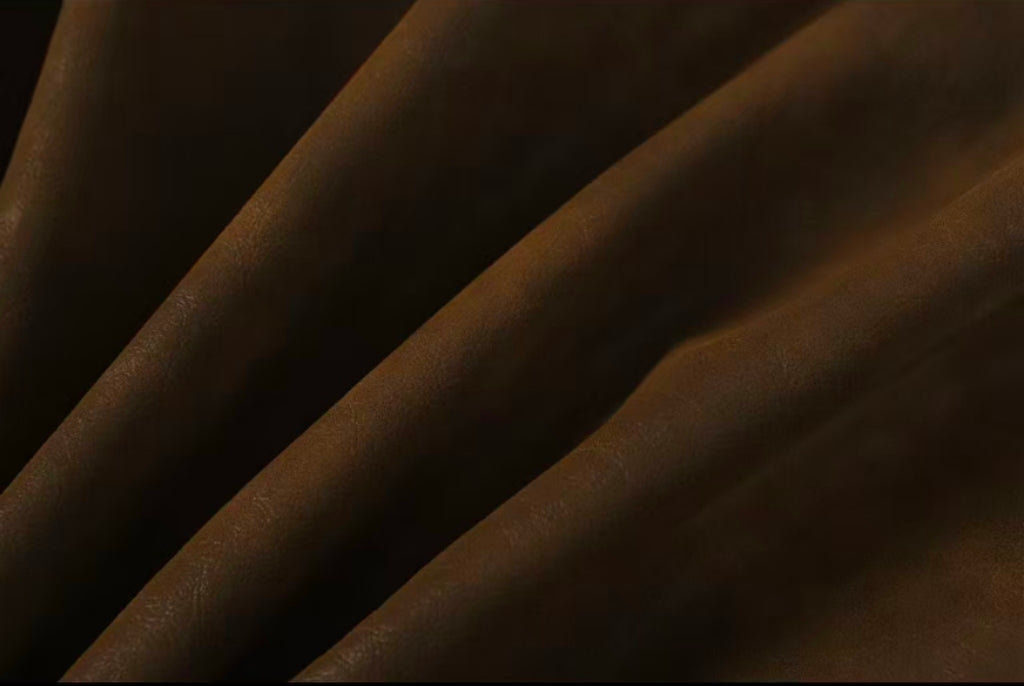 Chrome Hearts Cross Patch Suede Jacket - Brown Gothic Streetwear Outerwear