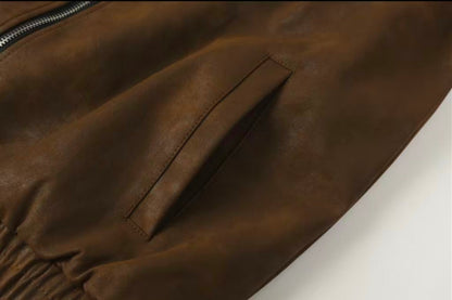 Chrome Hearts Cross Patch Suede Jacket - Brown Gothic Streetwear Outerwear