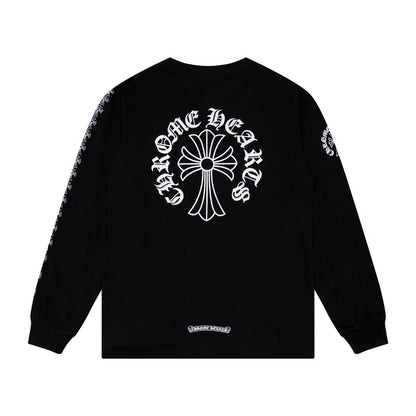CH-Chrome Hearts Men's Long-Sleeve T-shirt Sweatshirt K9010