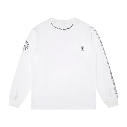 CH-Chrome Hearts Men's Long-Sleeve T-shirt Sweatshirt K9010