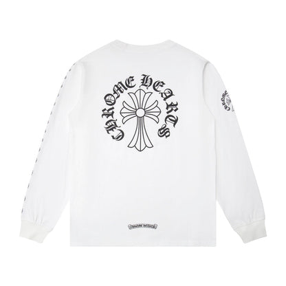 CH-Chrome Hearts Men's Long-Sleeve T-shirt Sweatshirt K9010