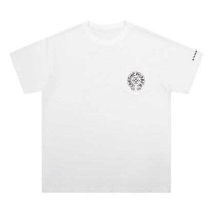 CH-Chrome Hearts Horse Shoe Logo Pocket T-Shirt K6013