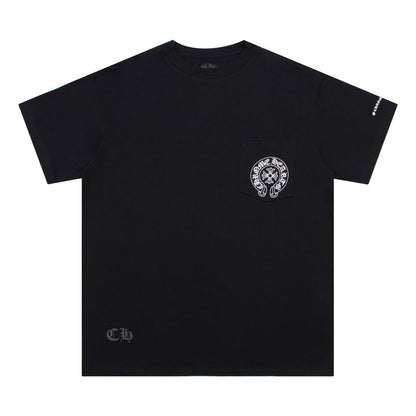 CH-Chrome Hearts Horse Shoe Logo Pocket T-Shirt K6013