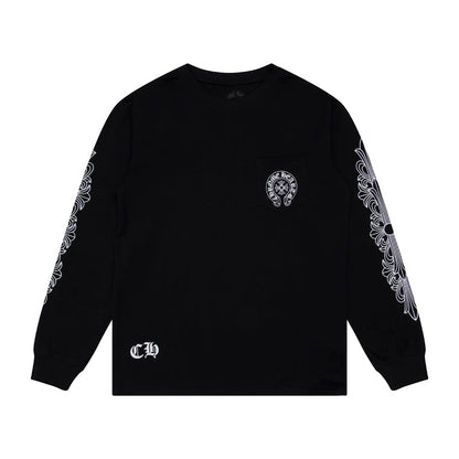 CH-Chrome Hearts Men's Long-Sleeve T-shirt Sweatshirt K8008