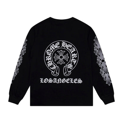CH-Chrome Hearts Men's Long-Sleeve T-shirt Sweatshirt K8008