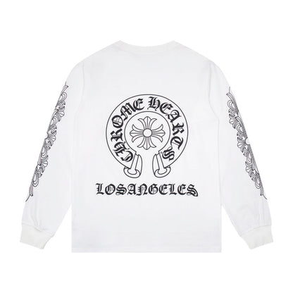 CH-Chrome Hearts Men's Long-Sleeve T-shirt Sweatshirt K8008