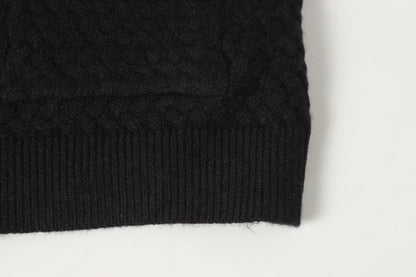 Chrome Hearts Embroidered Knit Cardigan - Black Grey Streetwear Jacket